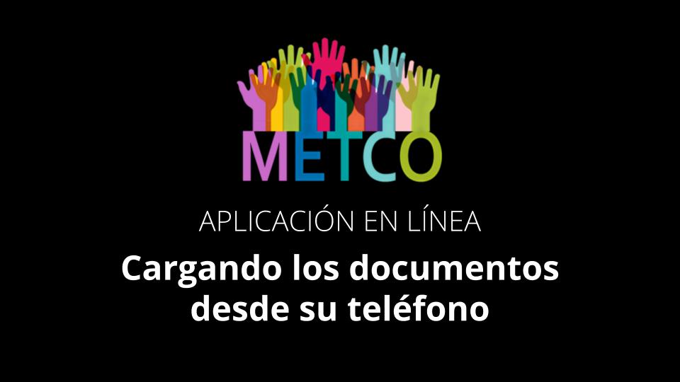 METCO uploading application documents